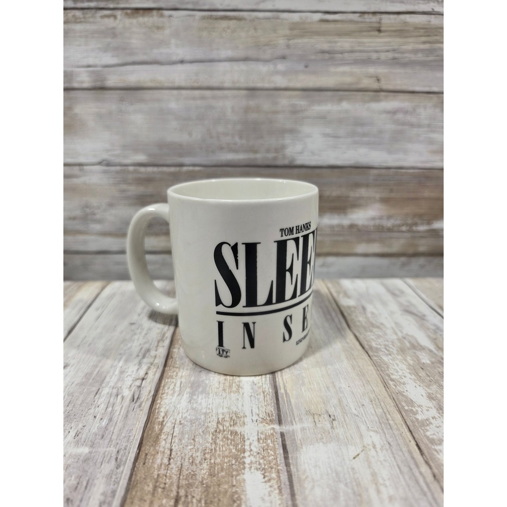 Vintage 1993 Sleepless in Seattle Movie Promo Coffee Mug Tom Hanks Meg Ryan